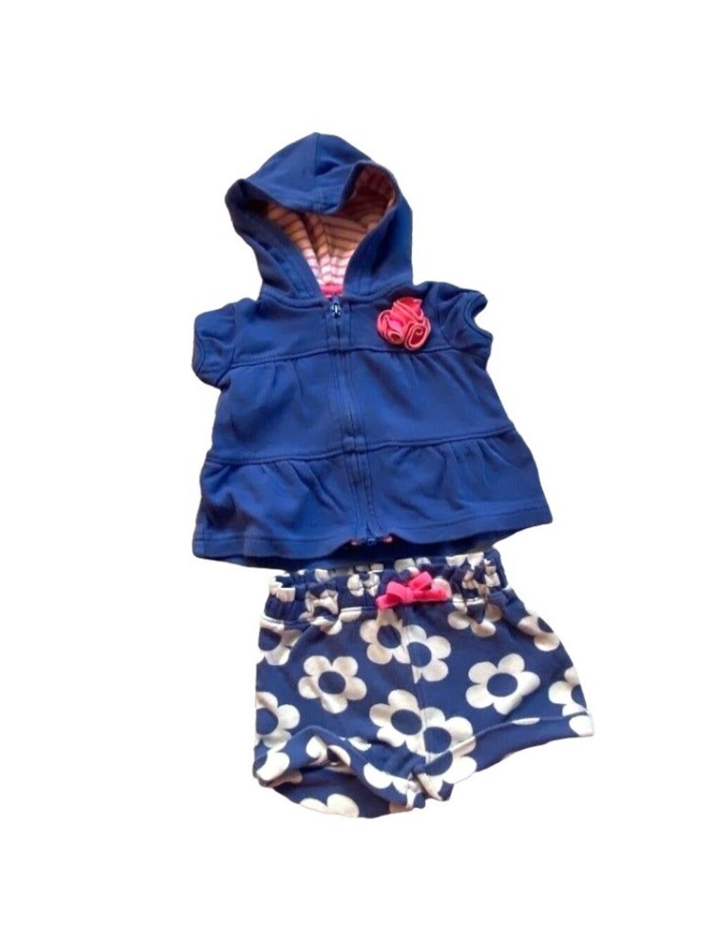 Child of Mine By Carter's Infant 2 Piece Summer Outfit-Purple-Size 0-3 Months-GU